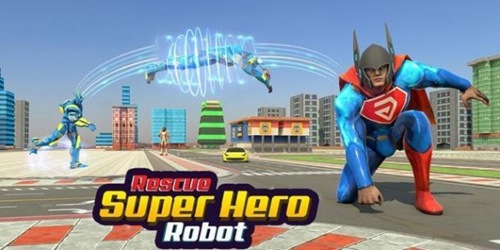 飞行超级英雄机器人救援中文版